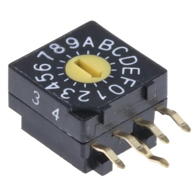 KNITTER-SWITCH Rotary Flush Rotary Coded DIP Switch Through Hole DRR3016