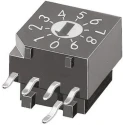KNITTER-SWITCH Rotary Flush Rotary Coded DIP Switch Through Hole DRR3010