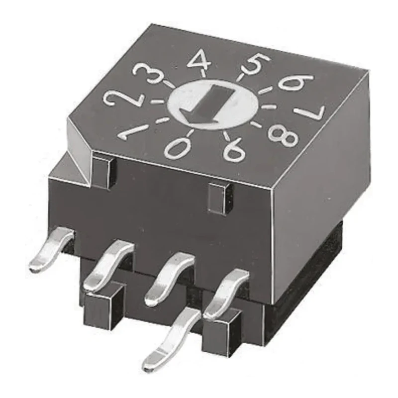 KNITTER-SWITCH Rotary Flush Rotary Coded DIP Switch Through Hole DRR3010