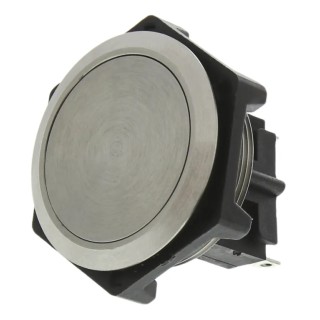 Bulgin MP Series Push Button Switch, Momentary, Panel Mount, 27.7 mm Cutout, SPDT, Silver Actuator, Amber Blue Green MP0050