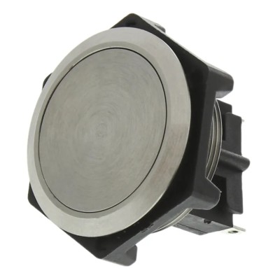 Bulgin MP Series Push Button Switch, Momentary, Panel Mount, 27.7 mm Cutout, SPDT, Silver Actuator, Amber Blue Green MP0050