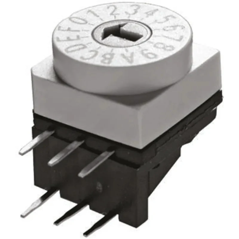 KNITTER-SWITCH Rotary Coded DIP Switch Through Hole Rotary Flush Actuator DRR60016