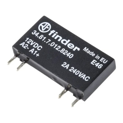 Finder 34 Series Solid State Relay PCB Mount 2A Load 240V AC Load 17V Control 34.81.7.012.8240