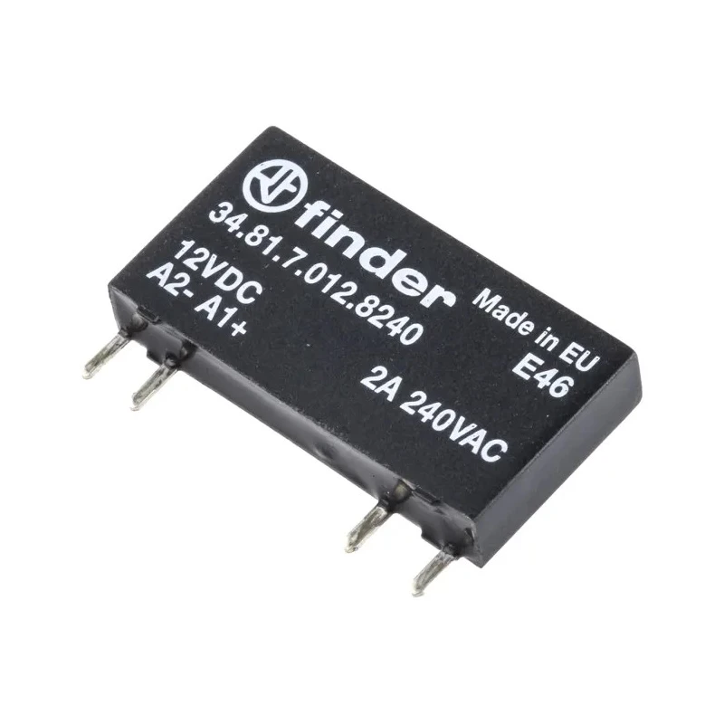 Finder 34 Series Solid State Relay PCB Mount 2A Load 240V AC Load 17V Control 34.81.7.012.8240