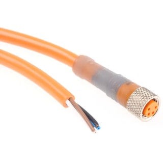 Lumberg Automation Sensor Actuator Cable Female 4-way M8 Straight to Male Straight Unterminated 2m 30V 11300 RKMV 4-07/2 M