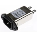 Schaffner 250V AC 6A Panel Mount IEC Filter Male Faston FN9222EU-6-06