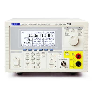 Aim-TTi Programmable Electronic DC Load LDH400 Series, 0 to 400 W, 10/500 V, 0 to 16 A LDH400
