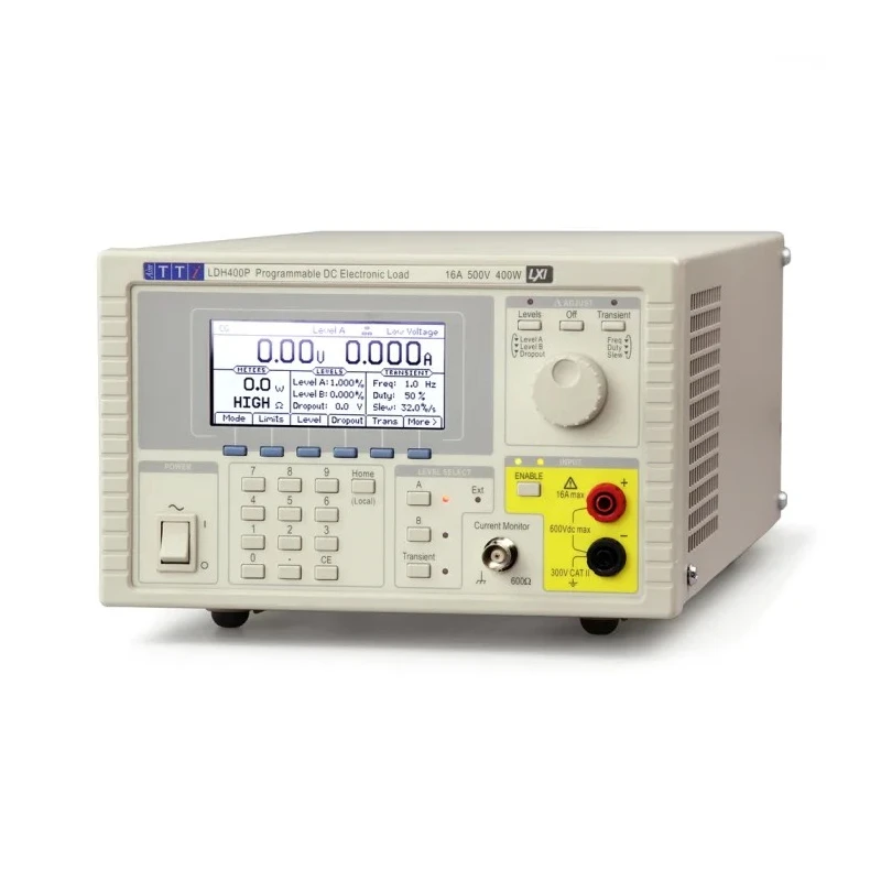 Aim-TTi Programmable Electronic DC Load LDH400 Series, 0 to 400 W, 10/500 V, 0 to 16 A LDH400