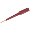 Fluke Red Test Connector Adapter with Brass Contacts and Gold Plating, 3A Current, 1.6mm Plug, 70V DC 3563-2