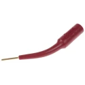 Fluke Red Test Connector Adapter with Brass Contacts and Gold Plating, 3A Current, 1.6mm Plug, 70V DC 3563-2