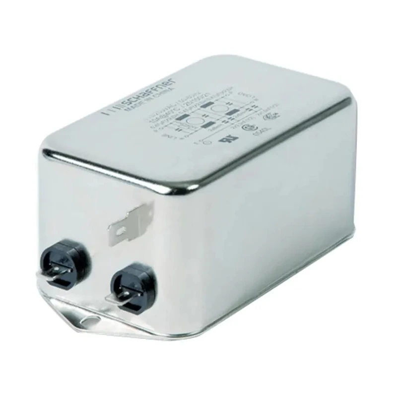Schaffner Chassis Mount 1 Phase EMI Filter 16A 250V AC/DC 0Hz-400Hz Fast-On Termination FN2090