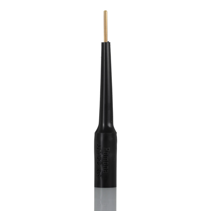 Fluke Black Test Connector Adapter with Brass Contacts, Gold Plated Pin, 3A Current, 70V dc, Banana Jack 3563-0