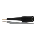 Fluke Black Test Connector Adapter with Brass Contacts, Gold Plated Pin, 3A Current, 70V dc, Banana Jack 3563-0