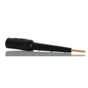 Fluke Black Test Connector Adapter with Brass Contacts, Gold Plated Pin, 3A Current, 70V dc, Banana Jack 3563-0