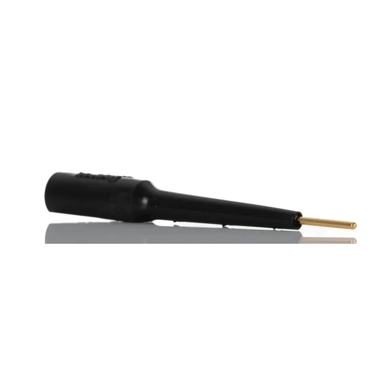 Fluke Black Test Connector Adapter with Brass Contacts, Gold Plated Pin, 3A Current, 70V dc, Banana Jack 3563-0