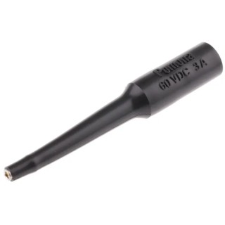 Fluke Black Test Connector Adapter with Brass and Copper Contacts, Gold Plated, 3A Current, 2.5kV Voltage 3562-0