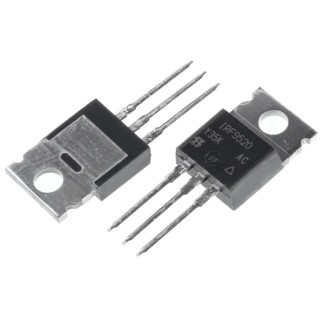 Vishay IRF Type P-Channel MOSFET, 6.8 A, 100 V, Enhancement Mode, 3-Pin TO-220 IRF9520PBF