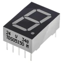 Vishay 1 7 Segment LED Display Anode Red 5mcd Right Side 13 mm TDSO5150