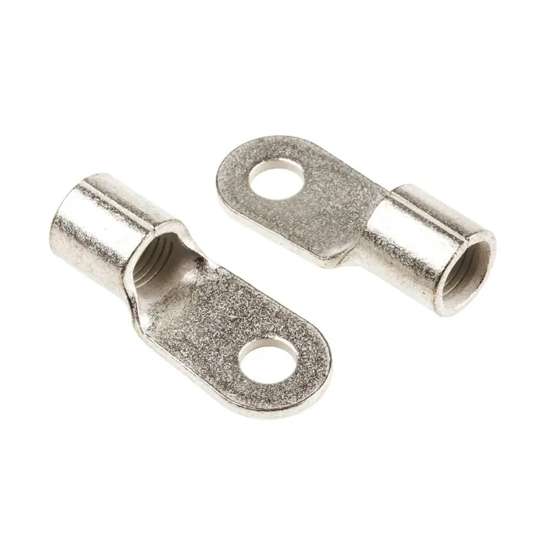 RS PRO Solistrand Uninsulated Crimp Ring Terminal M5 Stud Size 6 AWG Wire Size 130552