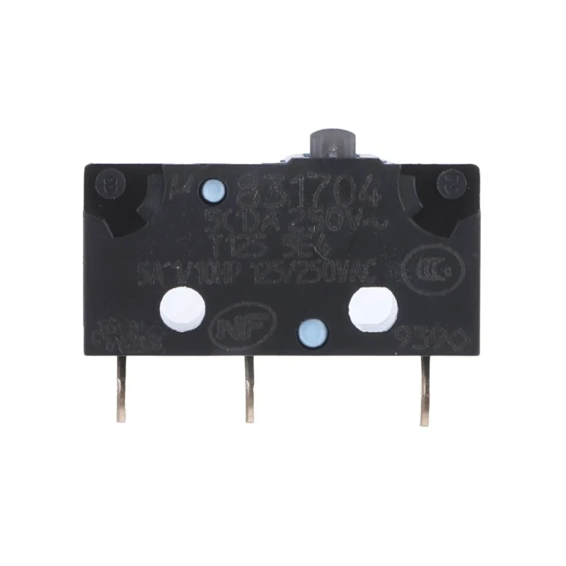 Crouzet Button Micro Switch, Solder Terminal, 5A, 250 V AC, SPDT, IP67 83170402
