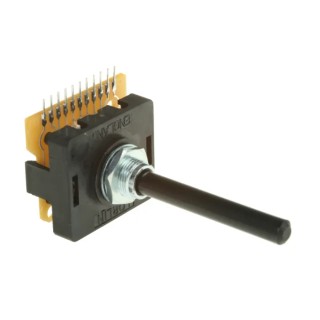 APEM PT 10 Position SP10T Rotary Switch 500mA Polyamide 66 Housing PCB Mount Solder Terminals SP10T