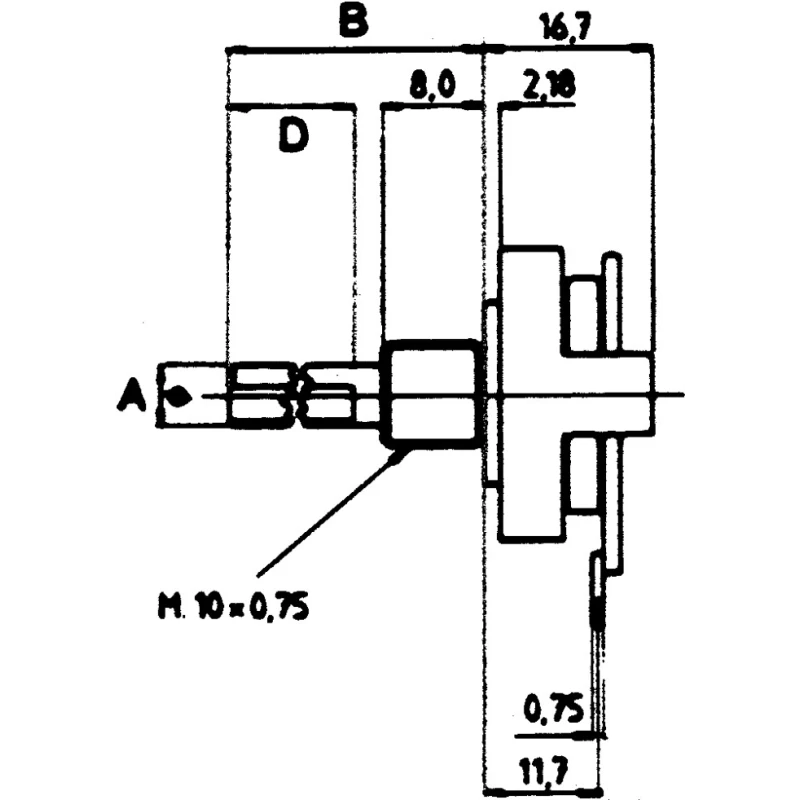 APEM PT 10 Position SP10T Rotary Switch 500mA Polyamide 66 Housing PCB Mount Solder Terminals SP10T
