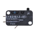 Crouzet Plunger Micro Switch with Solder Terminal, 16A Current, 250 V ac, SPDT Contact Configuration, IP40 83161301