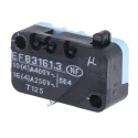 Crouzet Plunger Micro Switch with Solder Terminal, 16A Current, 250 V ac, SPDT Contact Configuration, IP40 83161301