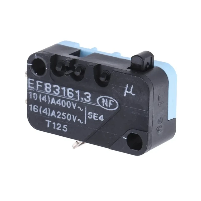 Crouzet Plunger Micro Switch with Solder Terminal, 16A Current, 250 V ac, SPDT Contact Configuration, IP40 83161301