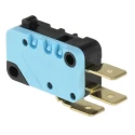 Crouzet Plunger Micro Switch with Tab Terminal, 16A, 250 V ac, SPDT Contact Configuration, IP40 Rated, Model 83161338
