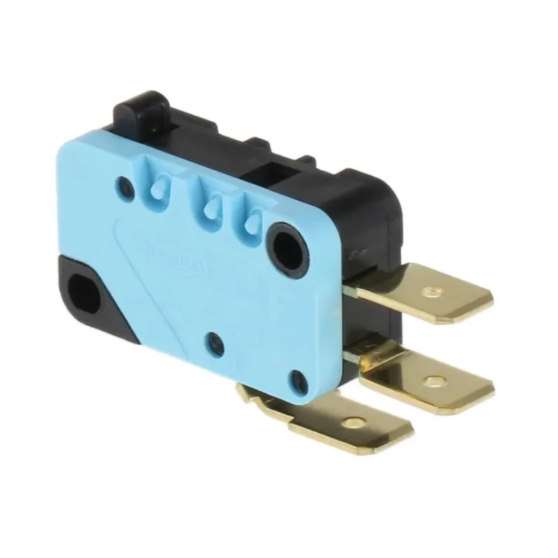 Crouzet Plunger Micro Switch with Tab Terminal, 16A, 250 V ac, SPDT Contact Configuration, IP40 Rated, Model 83161338