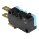 Crouzet Plunger Micro Switch with Tab Terminal, 16A, 250 V ac, SPDT Contact Configuration, IP40 Rated, Model 83161338