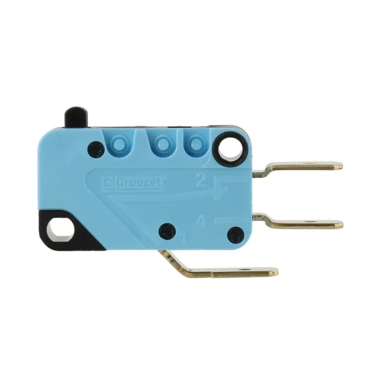 Crouzet Plunger Micro Switch with Tab Terminal, 16A, 250 V ac, SPDT Contact Configuration, IP40 Rated, Model 83161338
