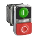 Schneider Electric Harmony XB4 Series Illuminated Push Button Switch, Spring Return, Panel Mount, 22mm Cutout XB4BW73731M5