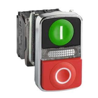 Schneider Electric Harmony XB4 Series Illuminated Push Button Switch, Spring Return, Panel Mount, 22mm Cutout XB4BW73731M5