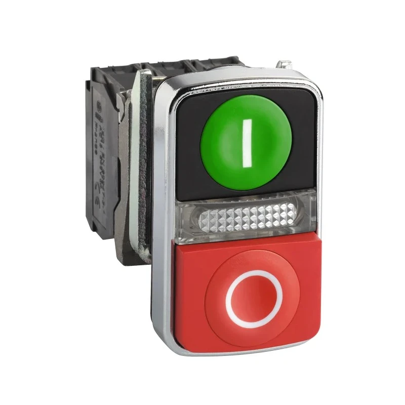 Schneider Electric Harmony XB4 Series Illuminated Push Button Switch, Spring Return, Panel Mount, 22mm Cutout XB4BW73731M5