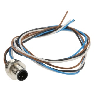 Lumberg Automation Male 4 Way Straight to Unterminated Sensor Actuator Cable 200 mm RSF4-07/0.2