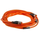 Lumberg Automation Male 4 Way M12 to Female 4 Way M12 Sensor Actuator Cable 5m Length Orange PVC Jacket RSTRKT4-07/5