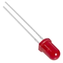 Vishay 2 V Red LED 5 mm (T-1 3/4) Through Hole Diffused Round Lens TLHR5400