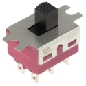 C & K Panel Slide Switch DPDT Latching 6A Nylon 1201M1S3ZQE2