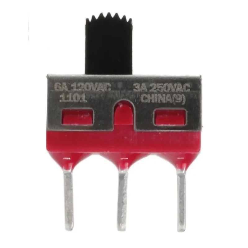 C & K PCB Slide Switch SPDT Latching 6A Nylon 28V DC 250V AC 1000 Series 1101M2S3CQE2