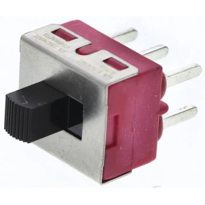 C & K PCB Slide Switch DPDT Latching 6A Nylon 28V DC 250V AC 1000 Series 1201M2S3CQE2