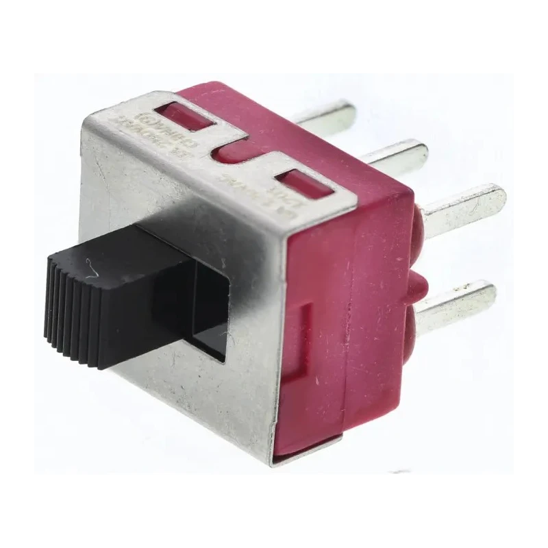 C & K PCB Slide Switch DPDT Latching 6A Nylon 28V DC 250V AC 1000 Series 1201M2S3CQE2