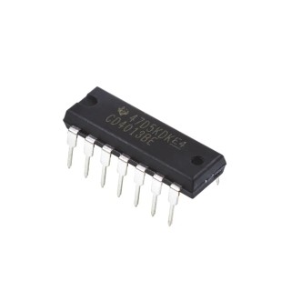 Texas Instruments 2 Flip Flop IC 4000 Series, 14-Pin PDIP, Single Ended Input, 24MHz Clock Frequency CD4013BE