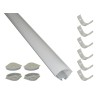 PowerLED LED Strip Extrusion & Diffuser for Skirting Board Lighting, Under Cabinet Lighting, Shelve Lighting, Cove EXT7
