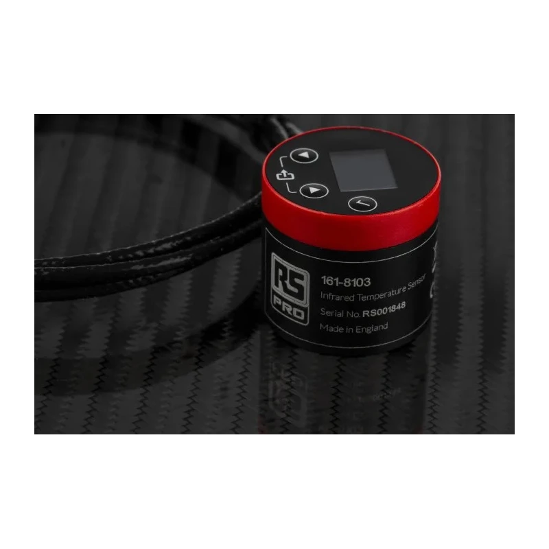 RS PRO Infrared Temperature Sensor V Output Signal 1 m Cable, 0 °C to 1000 °C, IP65 Rated, Aluminium ABS Housing 161-8103