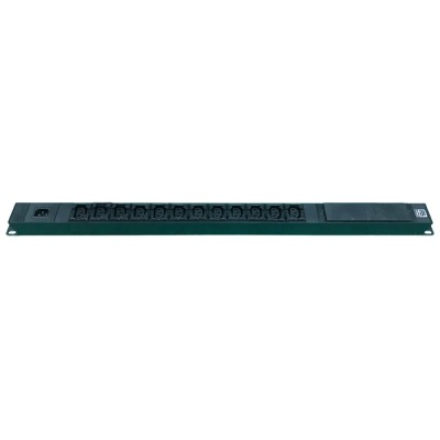 RS PRO 3 m 12 Socket IEC C13 10A 250V AC Power Distribution Unit Power Strip 161-7266
