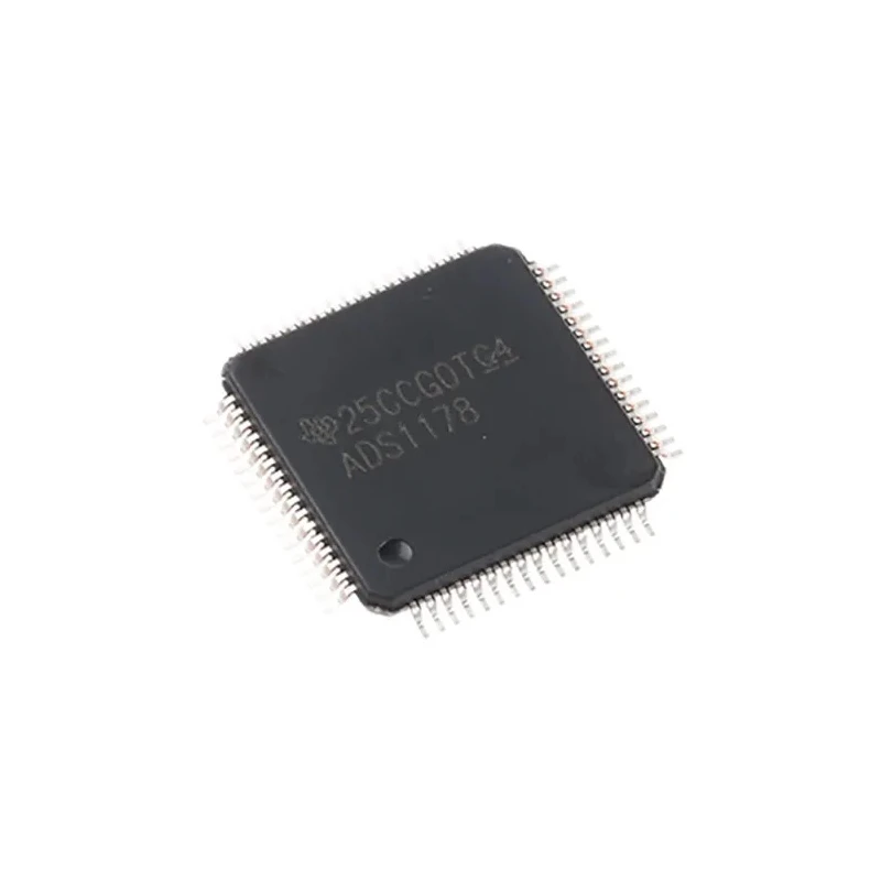 Texas Instruments Multi-Channel 16 Bit 8 ADC Delta Sigma Architecture 52ksps 64-Pin HTQFP ADC ADS1178IPAPT