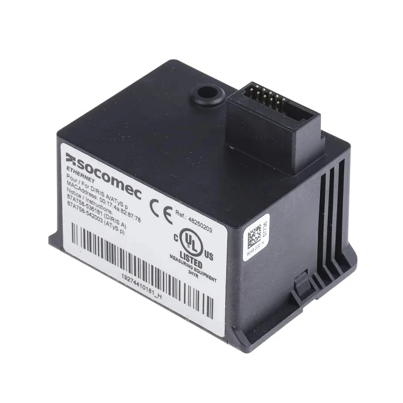 Socomec Communication Module Ethernet for use with DIRIS A40, DIRIS A60, DIRIS A41 4825 0203