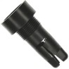 TE Connectivity Size 11 Straight Cable Grip Female Black, 45.59mm Length 207490-1